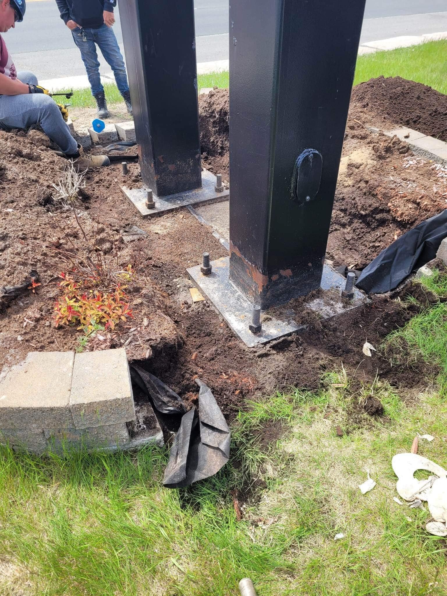 Travaux d'excavation